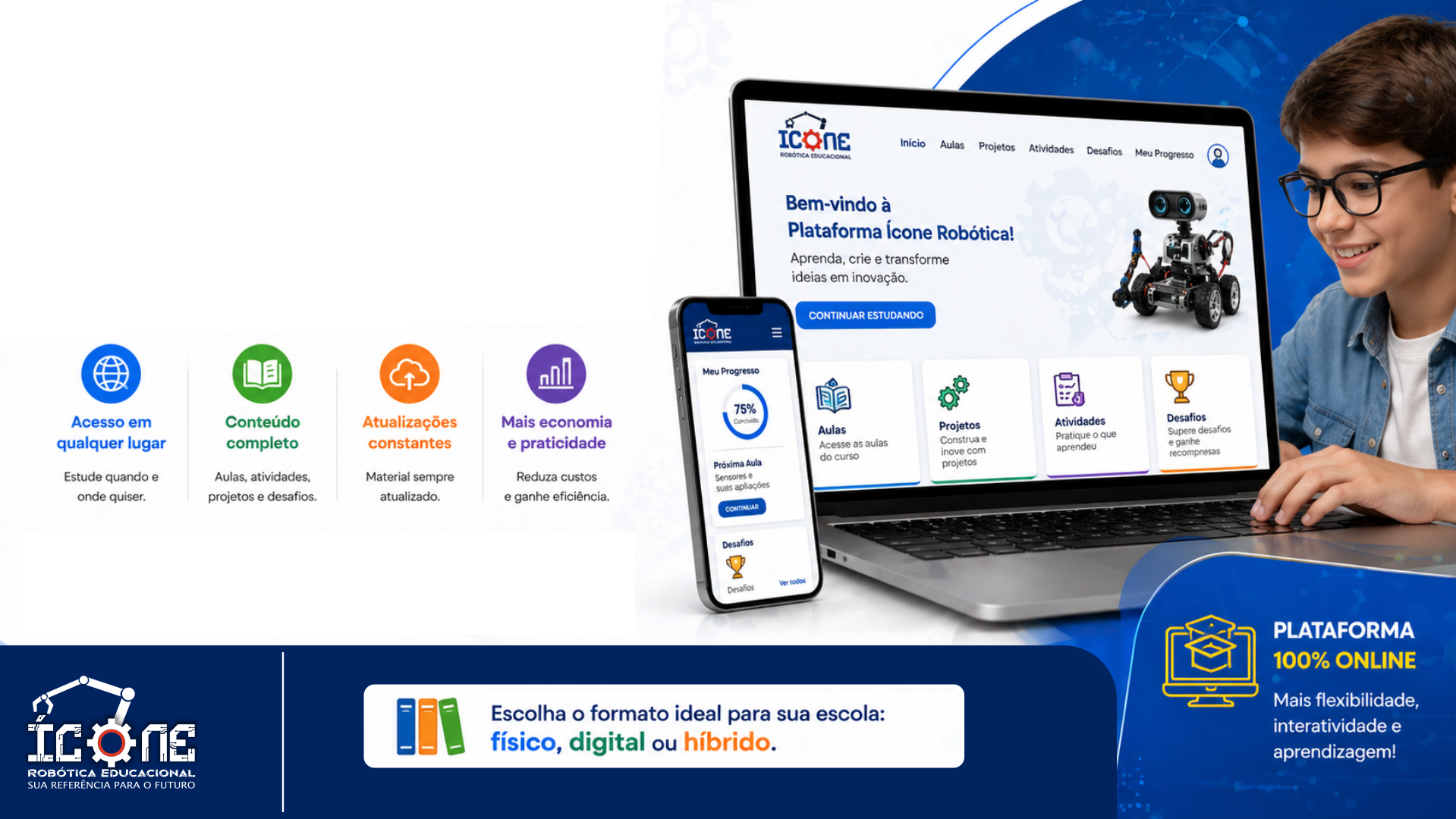 Ensino de robótica mais moderno e acessível